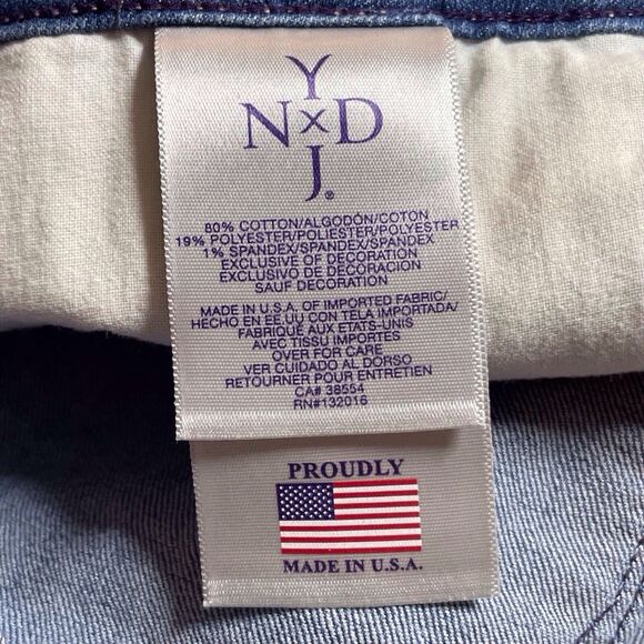 NWT NYDJ Audrey Straight Ankle Jeans Maryland Wash Size 14W Embellished Pockets - Picture 10 of 16